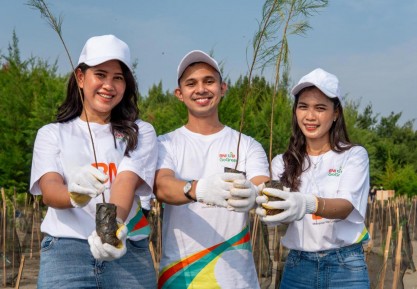 BNI Perkuat Ekosistem Pesisir Lewat Regenerasi Mangrove Teluk Pangpang