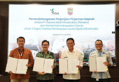 PT SMI Kucurkan Rp268,36 Miliar Percepat Pembangunan di 3 Daerah