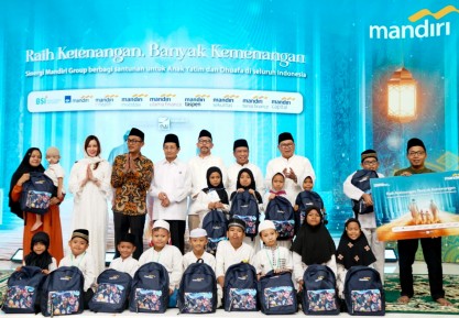 Bank Mandiri Group Beri Santunan Kepada 57.600 Anak Yatim, Lansia, dan 668 Yayasan