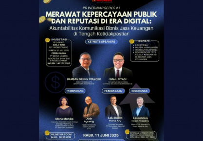 Catat! PR Webinar Series #1 Akan Bahas Akuntabilitas Komunikasi Bisnis Jasa Keuangan