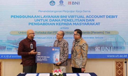 BNI dan Universitas Terbuka Perkuat Digitalisasi Dana Riset