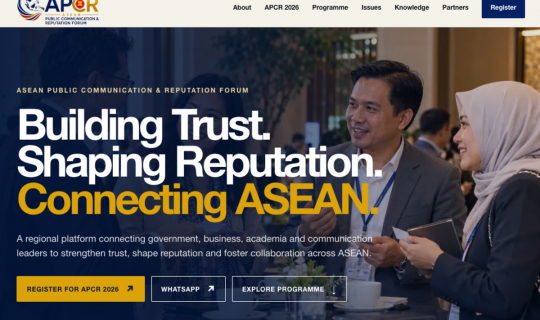 Situs APCR Resmi Diluncurkan, Siap Gerakkan Ekosistem Kebijakan, Bisnis & Komunikasi Kawasan