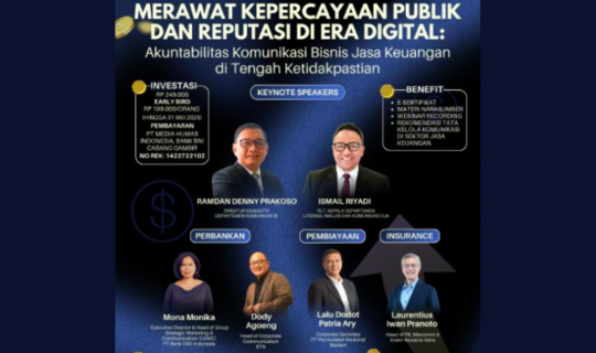 Catat! PR Webinar Series #1 Akan Bahas Akuntabilitas Komunikasi Bisnis Jasa Keuangan
