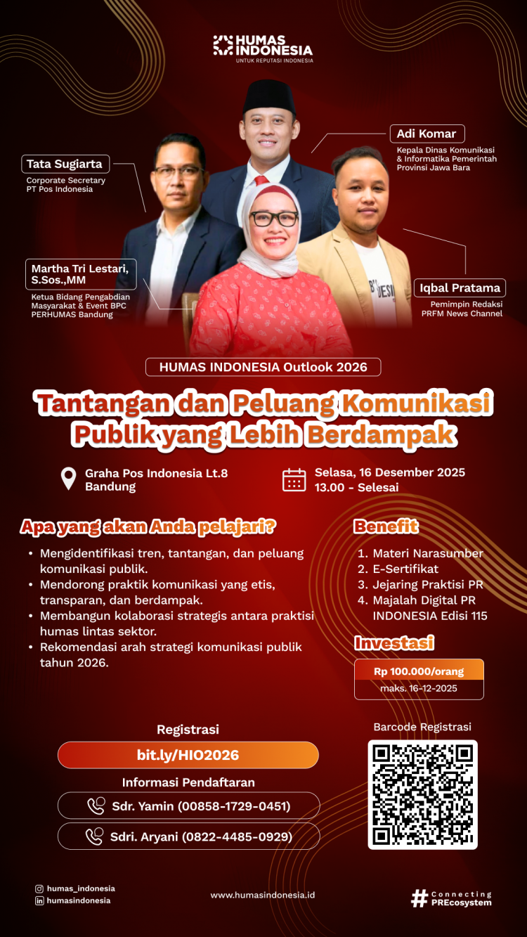 HUMAS INDONESIA Outlook 2026: Tantangan dan Peluang Komunikasi Publik yang Lebih Berdampak
