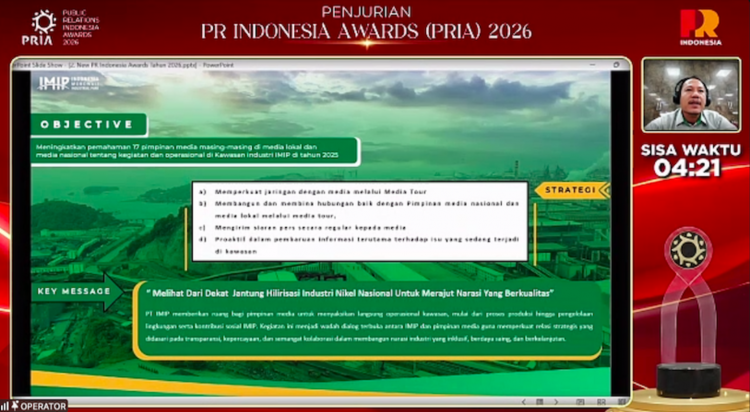 Penjurian PRIA 2026 Kategori Program PR: Optimalisasi Kanal Digital 