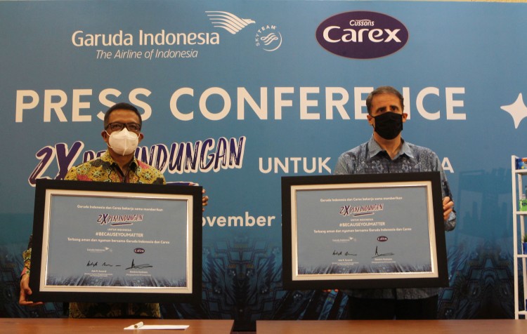 Hadirkan Pengalaman Terbang Aman, Garuda Gandeng Carex