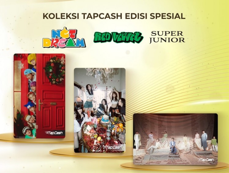 BNI Rilis TapCash Edisi Spesial Super Junior, Red Velvet, dan NCT Dream untuk Merayakan HUT ke-77