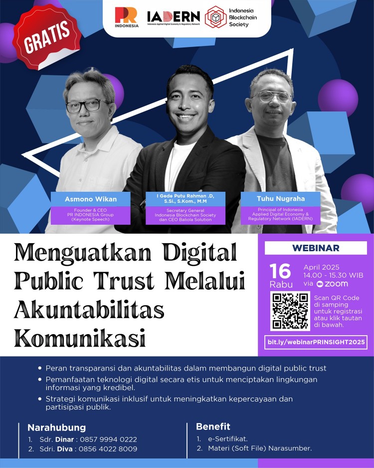 (GRATIS) Webinar Menguatkan Digital Public Trust Melalui Akuntabilitas Komunikasi