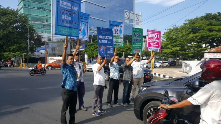 Peringati Hari Air Sedunia, PDAM Makassar Gelar Demo Informasi
