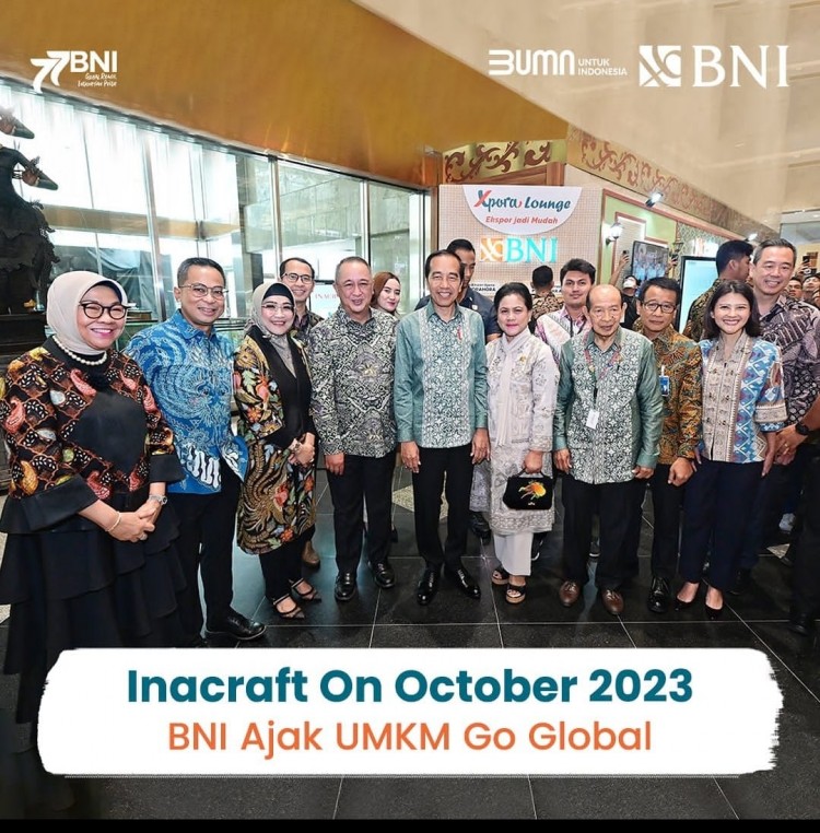 Inacraft on October 2023, Dua UMKM Binaan BNI Xpora Dikunjungi oleh Presiden