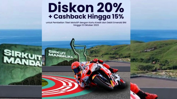 Dukung MotoGP Mandalika, BNI Beri Diskon Tiket 20%